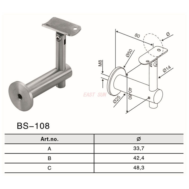 BS-108-Handlaufbeschläge