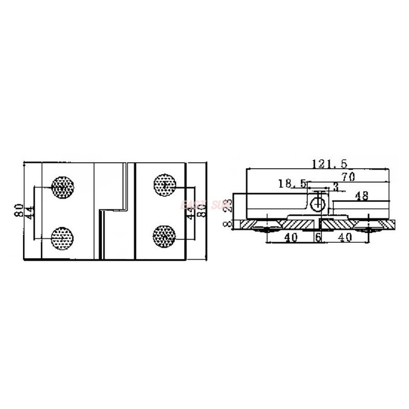 RSH-202L-Selbstaufstellende Scharniere aus Messing