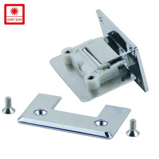 90-Grad-Wand-zu-Glas-Duschtürscharnier mit vollständiger Rückplatte für 1/2″ – 3/8″ Glas,