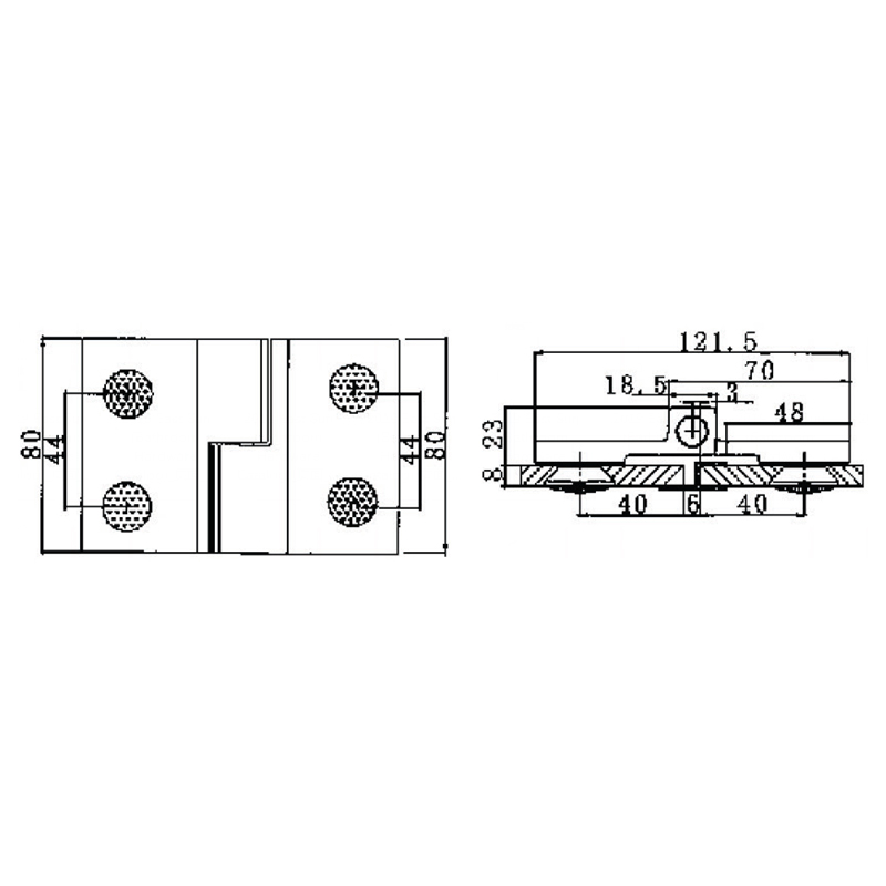 RSH-202R-Selbstaufstellende Scharniere aus Messing