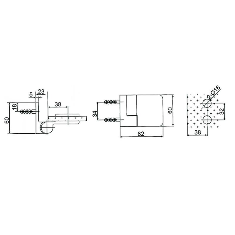 ESH-611-L-Selbstaufstellende Scharniere aus Messing