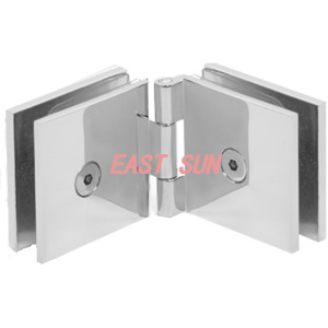 Verstellbarer quadratischer Glas-Glas-Clip aus antikem Messing 