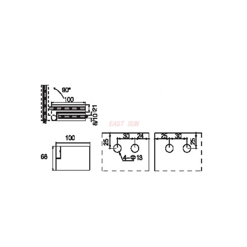 FSH-402R-Faltbare Duschscharniere