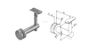 Edelstahl-Balustraden-Handlaufhalterung, Glashalterung, Treppenhandlaufhalterung