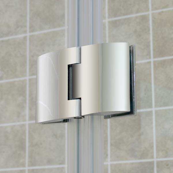 Rahmenlose Zink-Glas-Glas-Duschtürscharniere für 1/2″ – 3/8″ Glas