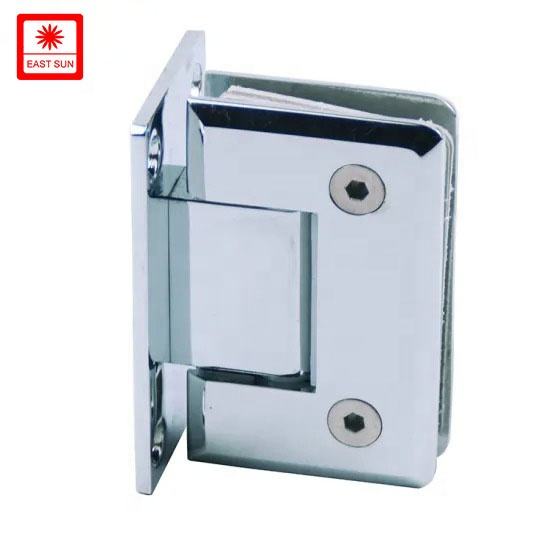 90-Grad-Wand-zu-Glas-Duschtürscharnier mit vollständiger Rückplatte für 1/2″ – 3/8″ Glas,