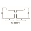 GDK-15-Duschtürknopf
