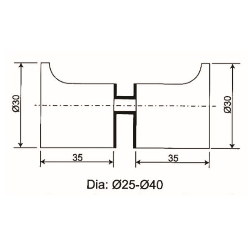 GDK-15-Duschtürknopf