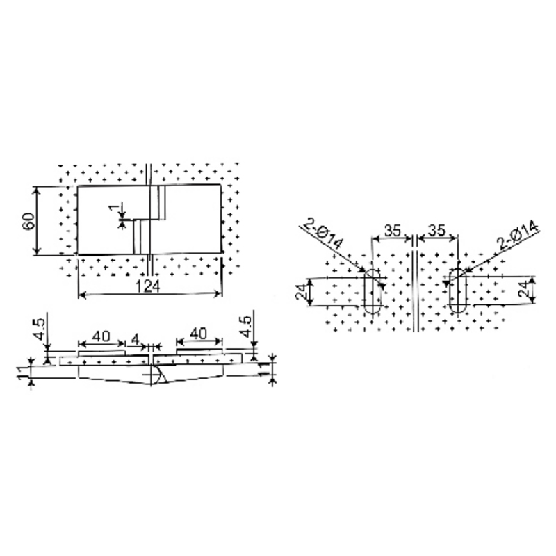 RSH-102-R-Selbstaufstellende Scharniere aus Messing