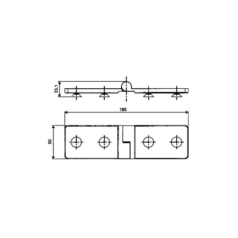 ESD-1002-Selbstaufstellende Scharniere aus Messing