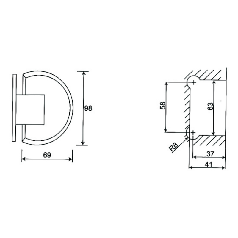 ESH-315-Duschtürscharniere