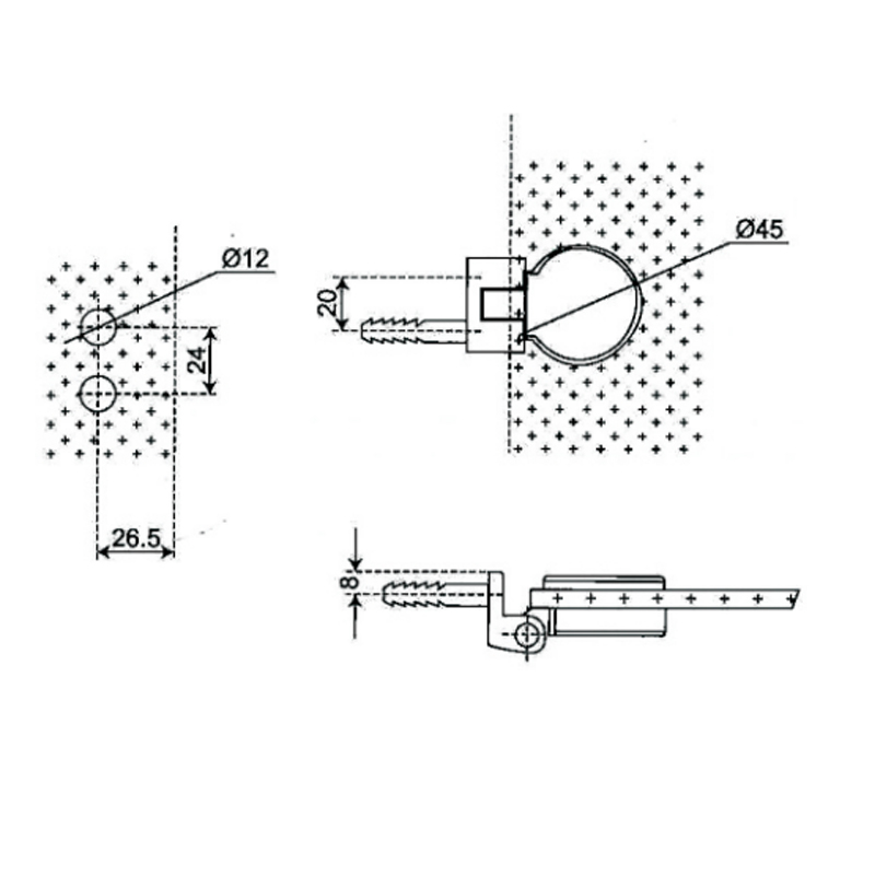 ESH-746-Duschtürscharniere