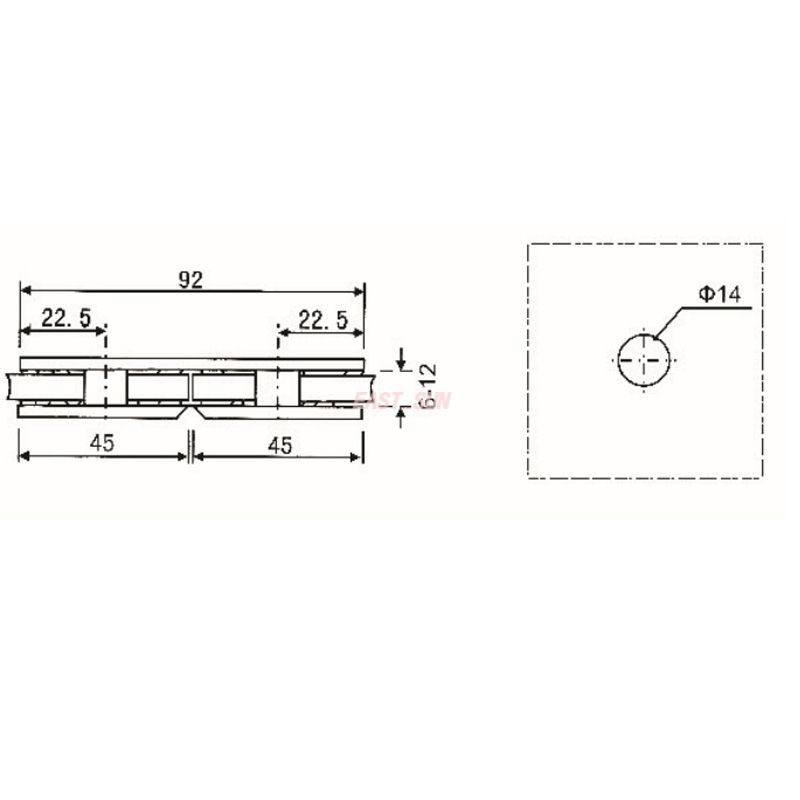 Eckklemmen f&uuml;r Glasbalustraden