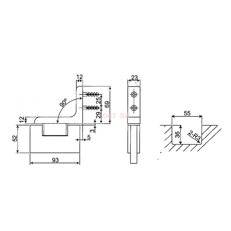 ESH-500C-Pivot Door-Serie