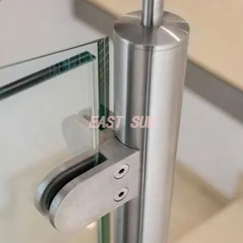 Balustradenbeschläge, rahmenlose Treppenzapfen-Glasklemme aus Edelstahl 304 316 für Balkon-Glasgeländer