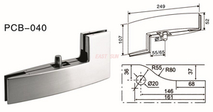 Patchbeschläge Drehtür Dorma PCB-040