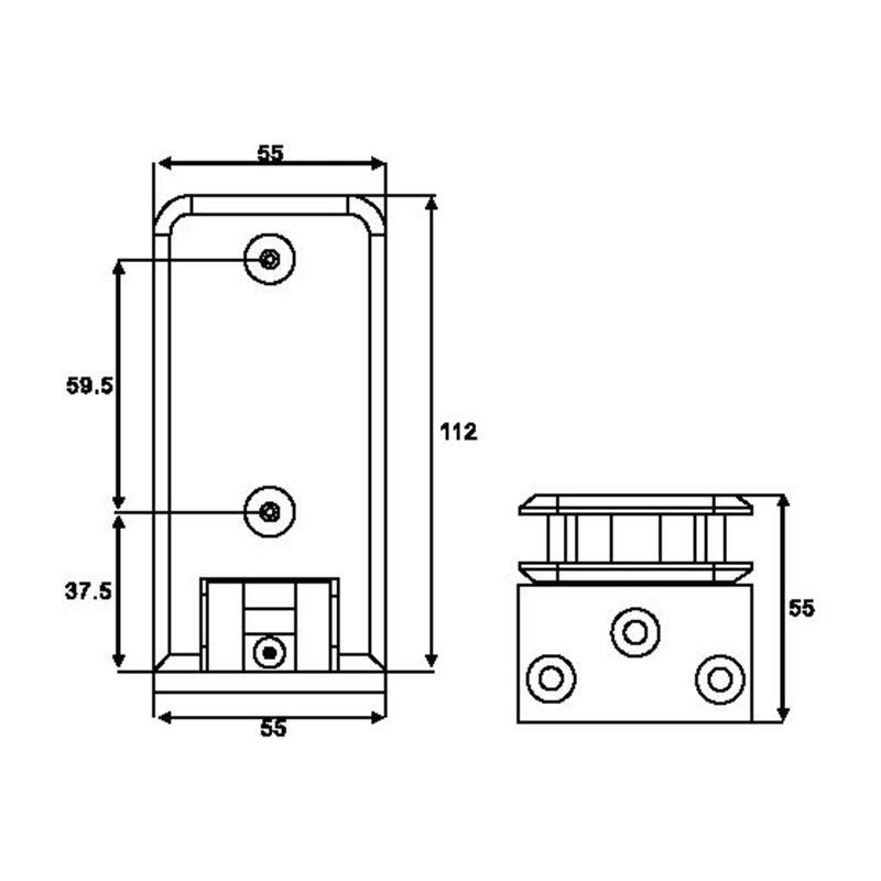ASH-605-Verstellbare Duschscharniere