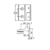 RSH-401R-Selbstaufstellende Scharniere aus Messing