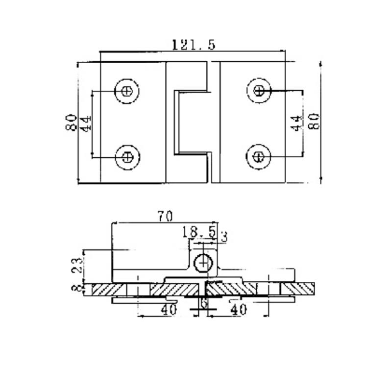 ESH-1002-Duschtürscharniere