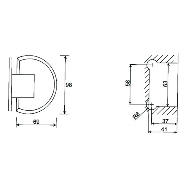 ESH-311-Duschtürscharniere