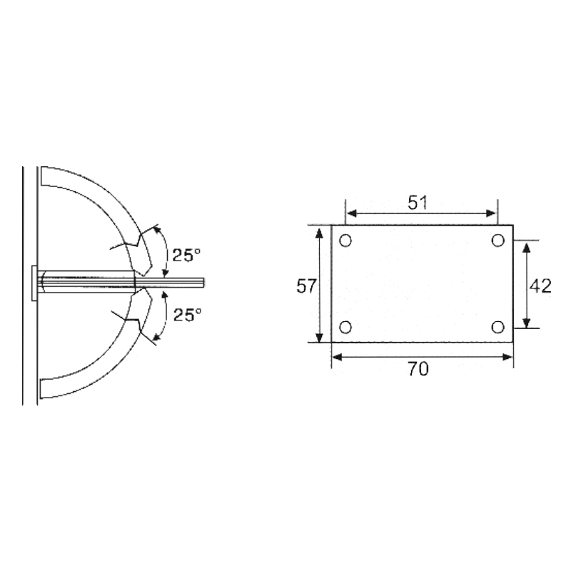 ESH-101-Duschtürscharniere
