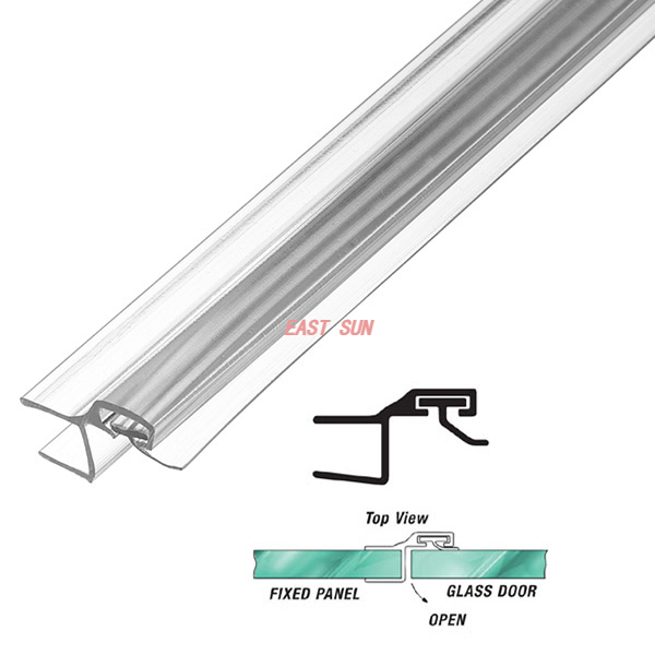 180 Polycarbonat-Anschlagpfosten für 3/8' (10 mm) Glas