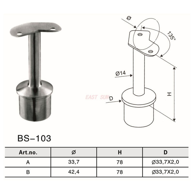 BS-103-Handlaufbeschläge