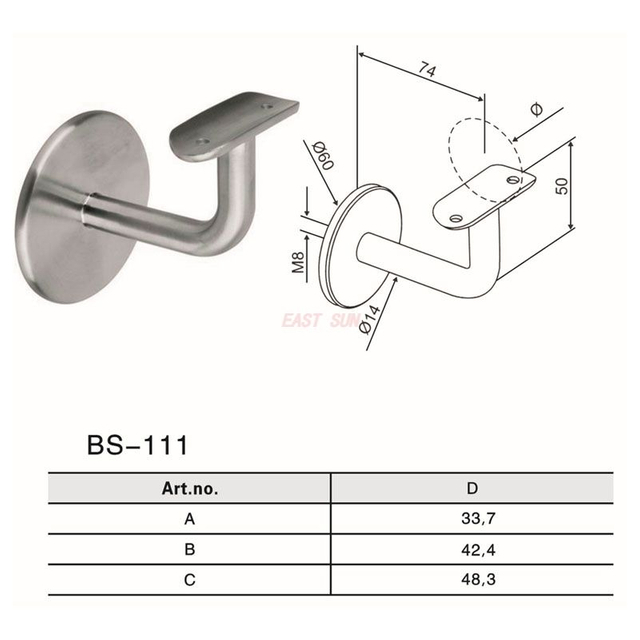 BS-111-Handlaufbeschläge