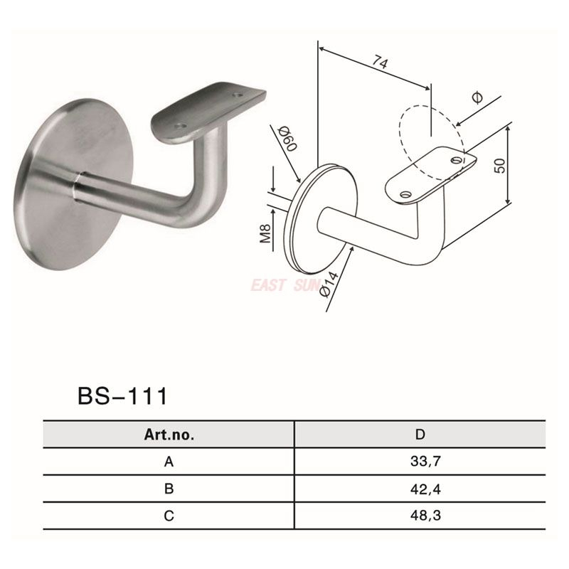 BS-111-Handlaufbeschläge