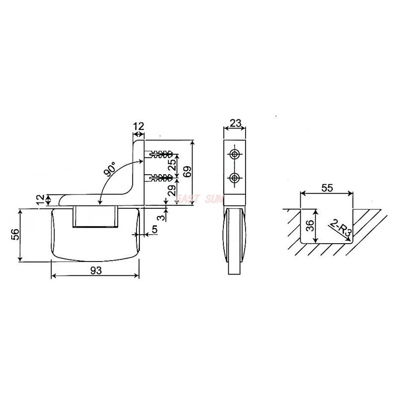 ESH-500D-Pivot Door-Serie