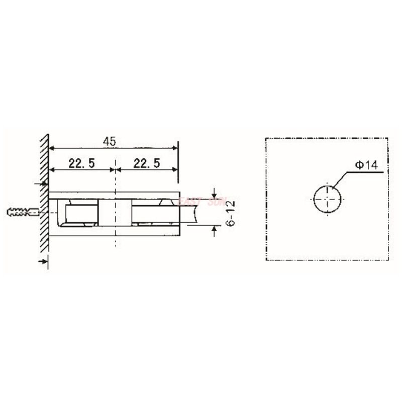 Glasklemmen aus geb&uuml;rstetem Nickel