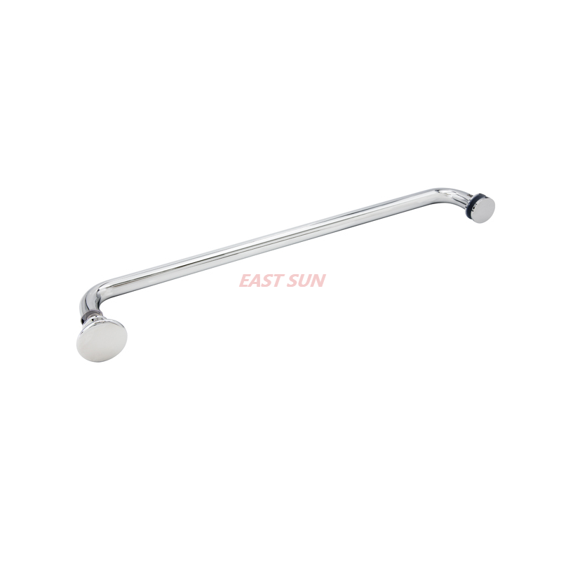 18-Zoll-Handtuchhalter aus satiniertem Messing mit traditionellem Knopf