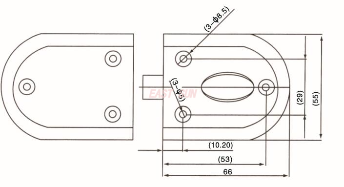 Glastürschlösser Glasschlösser GHL-007
