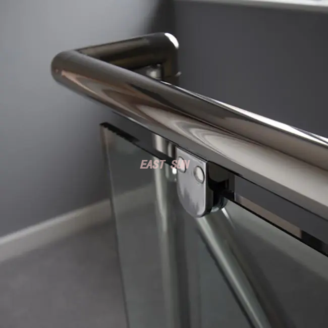 Balustradenbeschläge, rahmenlose Treppenzapfen-Glasklemme aus Edelstahl 304 316 für Balkon-Glasgeländer
