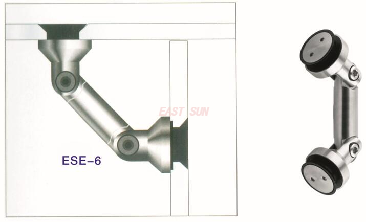 Glastrennwand, Glasverbinder, Glas-zu-Glas-Verbinder