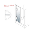 Gebürstetes 90-Grad-Wand-zu-Glas-Duschtürscharnier für 1/2″ – 3/8″ Glas 
