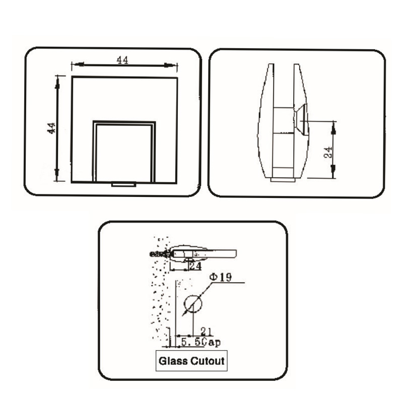 GBF-4001B-Glasklemmen