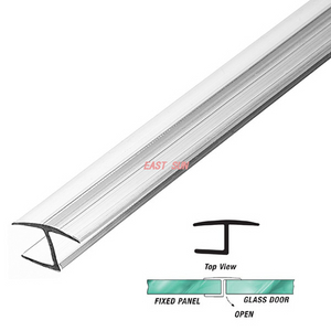 180 „H“-Anschlagpfosten aus Polycarbonat für 3/8“ (10 mm) Glas