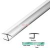 180 „H“-Anschlagpfosten aus Polycarbonat für 1/2“ (12 mm) Glas