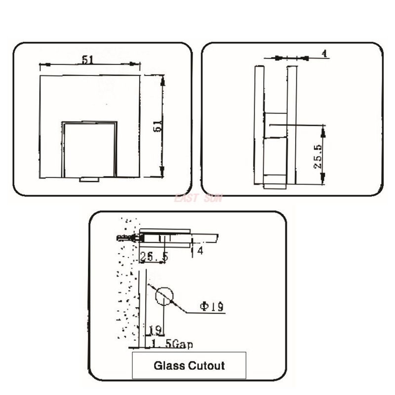Glasgel&auml;nderklemmen f&uuml;r den Balkon