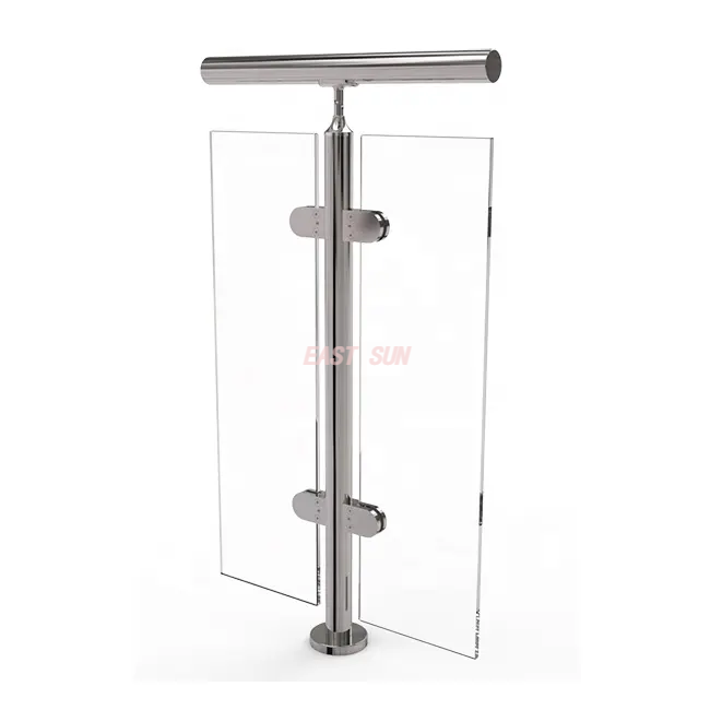 Balustradenbeschläge, rahmenlose Treppenzapfen-Glasklemme aus Edelstahl 304 316 für Balkon-Glasgeländer