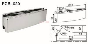 Patchbeschläge Drehtür Dorma PCB-020