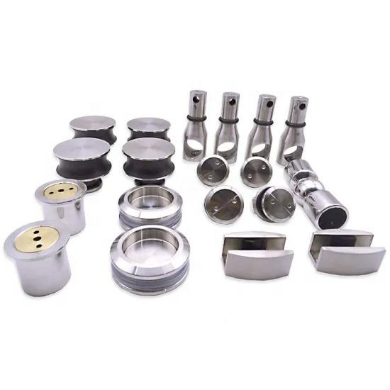 Rahmenloses SS304-Glasschiebetür-Hardware-Kit