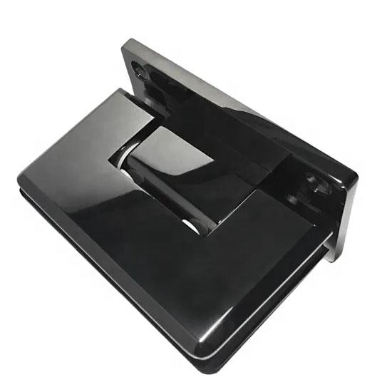 90-Grad-Wandmontage, vollständige Rückplatte, rahmenlose Duschtürscharniere, Glashalterung für 1/2″ – 3/8″ Glas