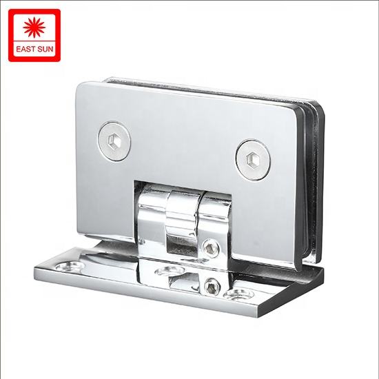 Um 90 Grad verstellbares Wand-Glas-Duschtürscharnier für 1/2″ – 3/8″ Glas