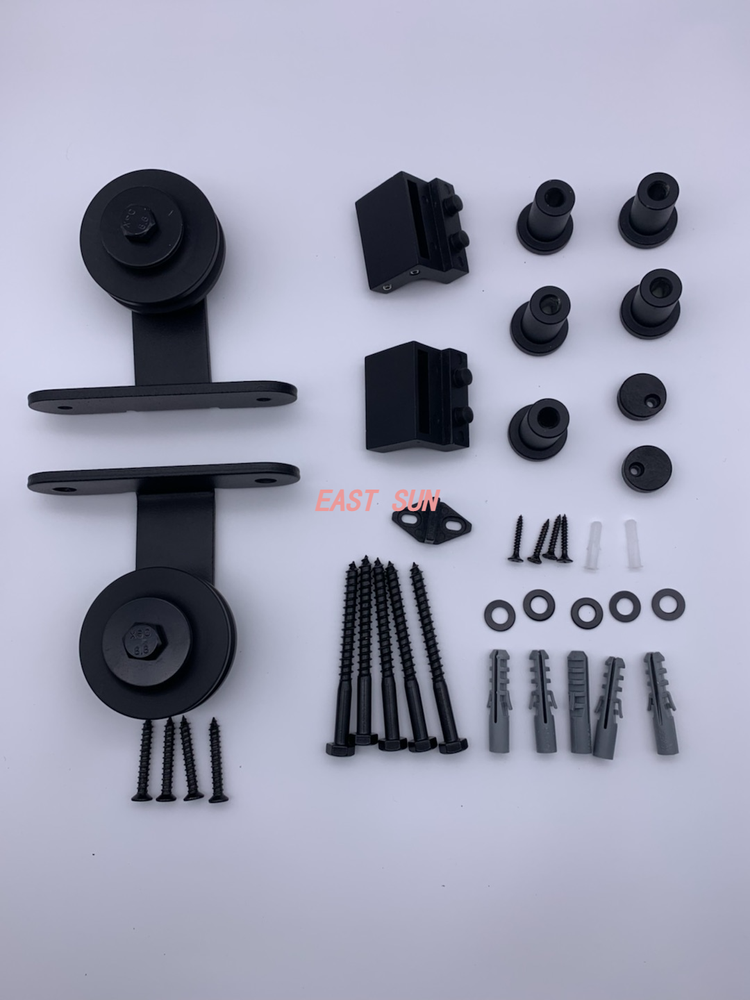Hardware-Kit für Scheunentore zur oberen Montage – T-förmige Designrolle 