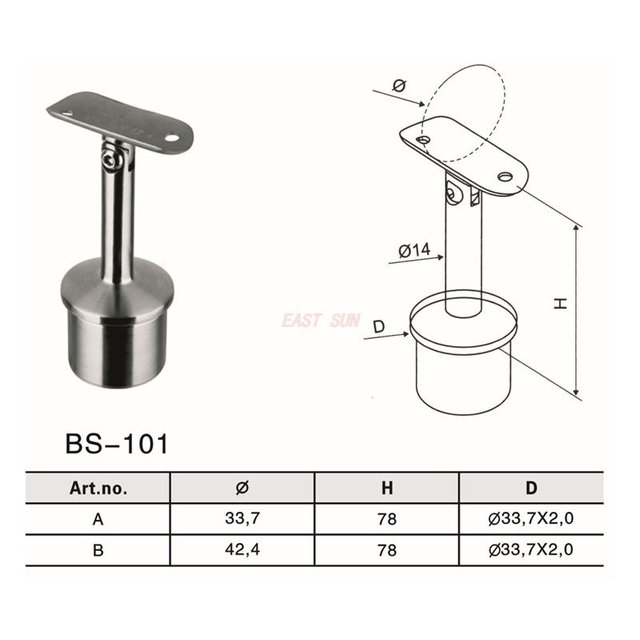 BS-101-Handlaufbeschläge