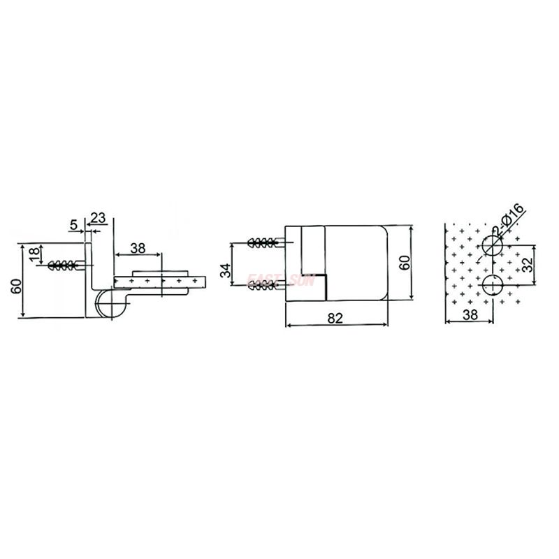 ESH-611-L-Selbstaufstellende Scharniere aus Messing