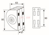 Glastürschlösser Glasschlösser GHL-005S