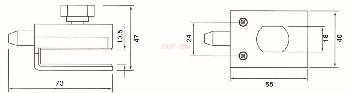 Glastürschlösser Glasschlösser ESG-020S